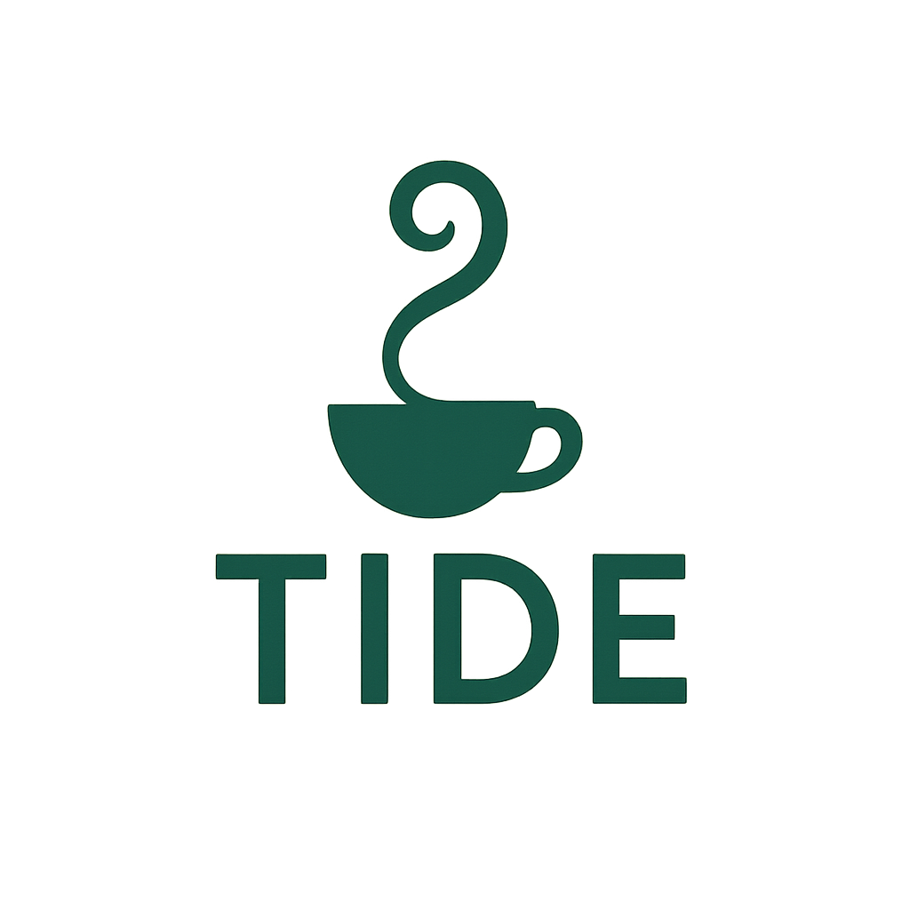 Logo for a coffee shop called Tide